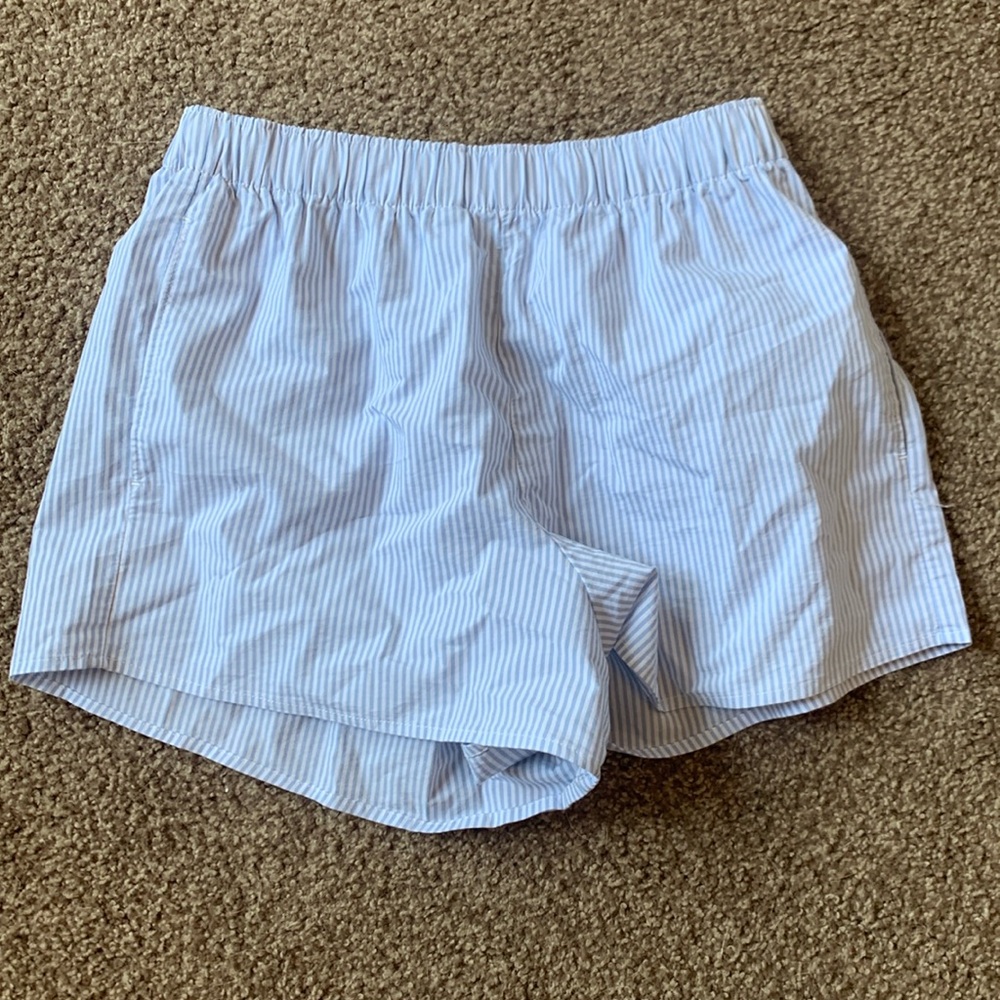 Hollister blue and white boxer shorts size small